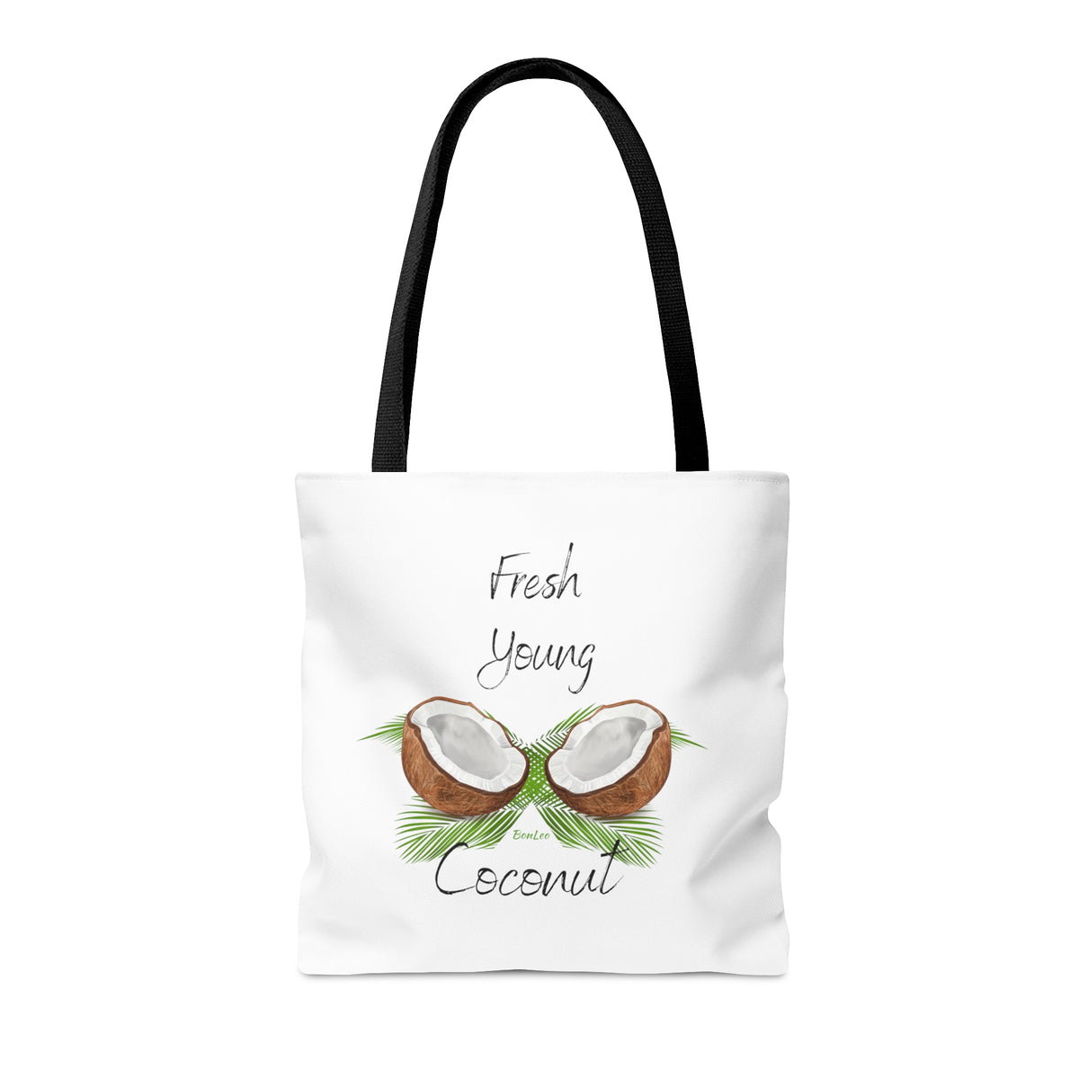 Fresh Young Coconut Polyester Tote Bag