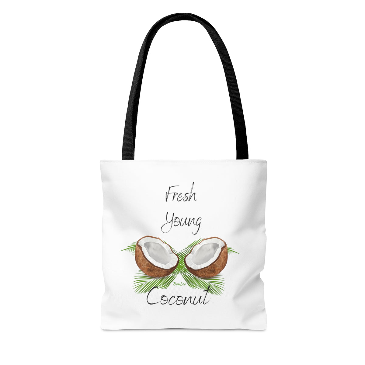 Fresh Young Coconut Polyester Tote Bag