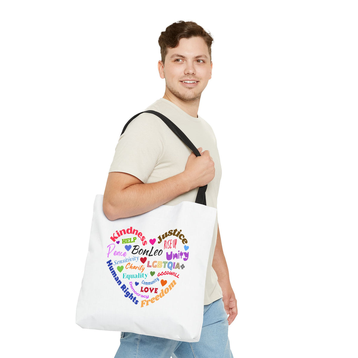 Love & Kindness BonLeo Tote Bag