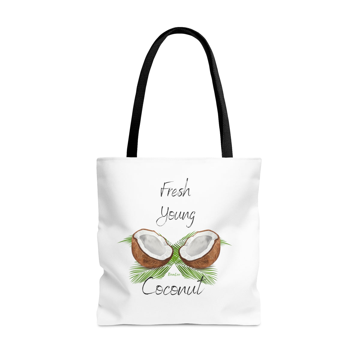 Fresh Young Coconut Polyester Tote Bag