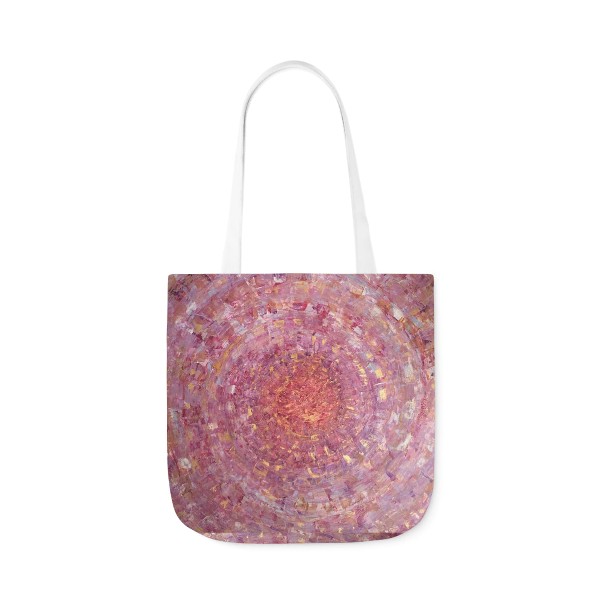 Magical Spiral by Lenny Pinna,  Acrylic with Palette Knife Polyester Canvas Tote Bag