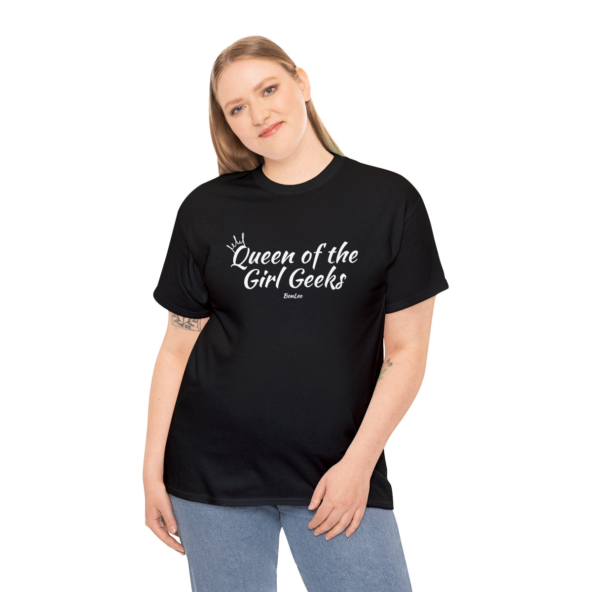 Queen of the Girl Geeks Unisex Heavy Cotton Tee