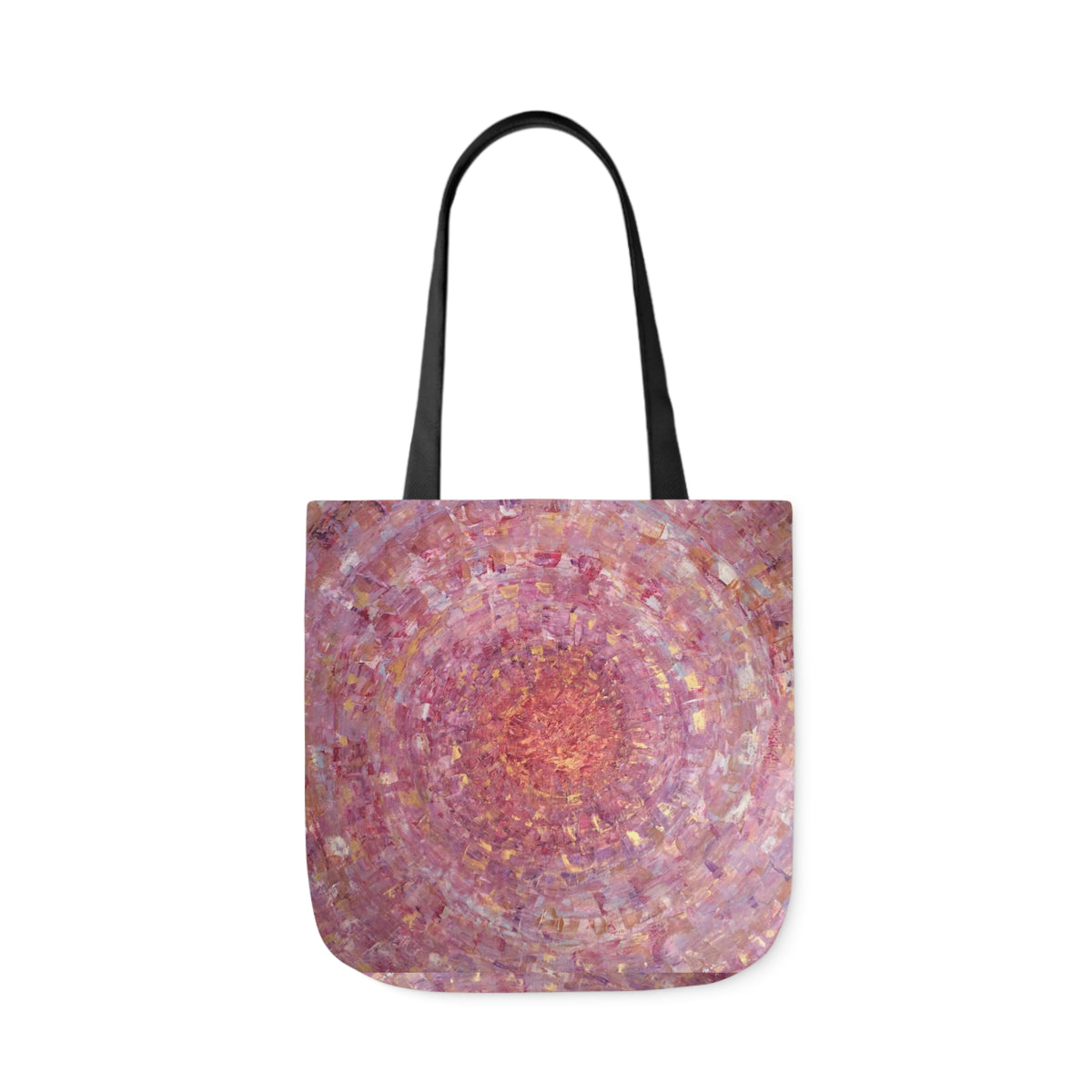 Magical Spiral by Lenny Pinna,  Acrylic with Palette Knife Polyester Canvas Tote Bag