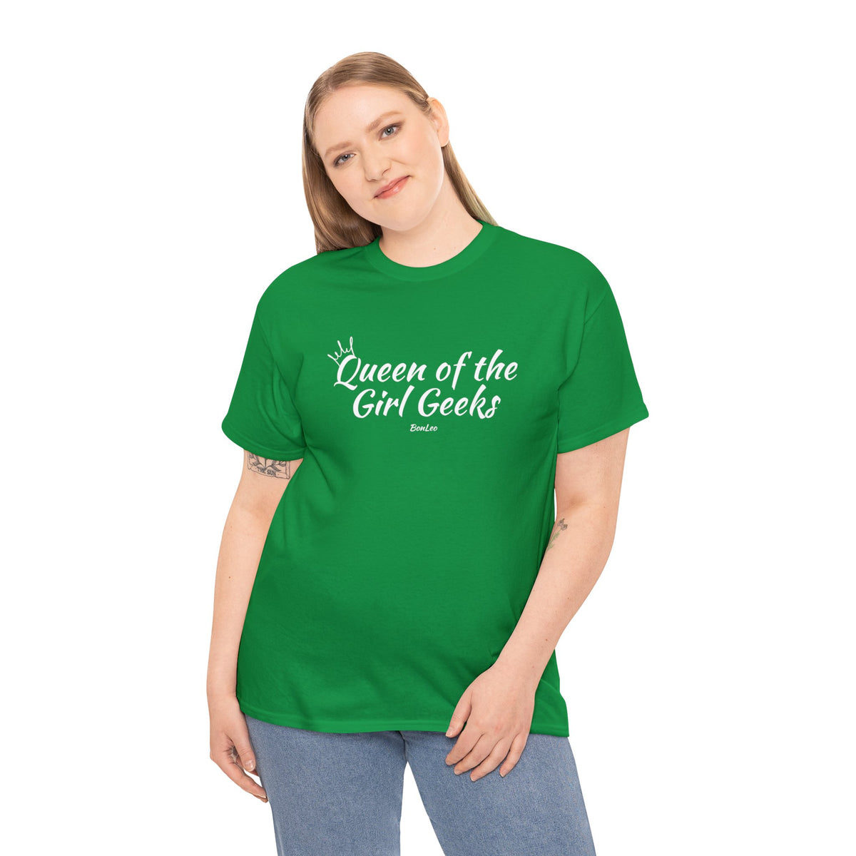 Queen of the Girl Geeks Unisex Heavy Cotton Tee