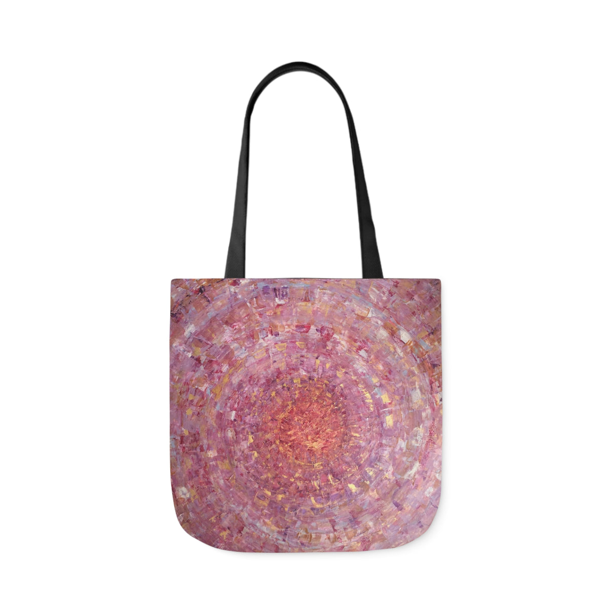 Magical Spiral by Lenny Pinna,  Acrylic with Palette Knife Polyester Canvas Tote Bag
