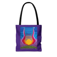 The Lyre (2015) Designed by Lenny Pinna Tote Bag in Purple