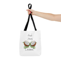 Fresh Young Coconut Polyester Tote Bag