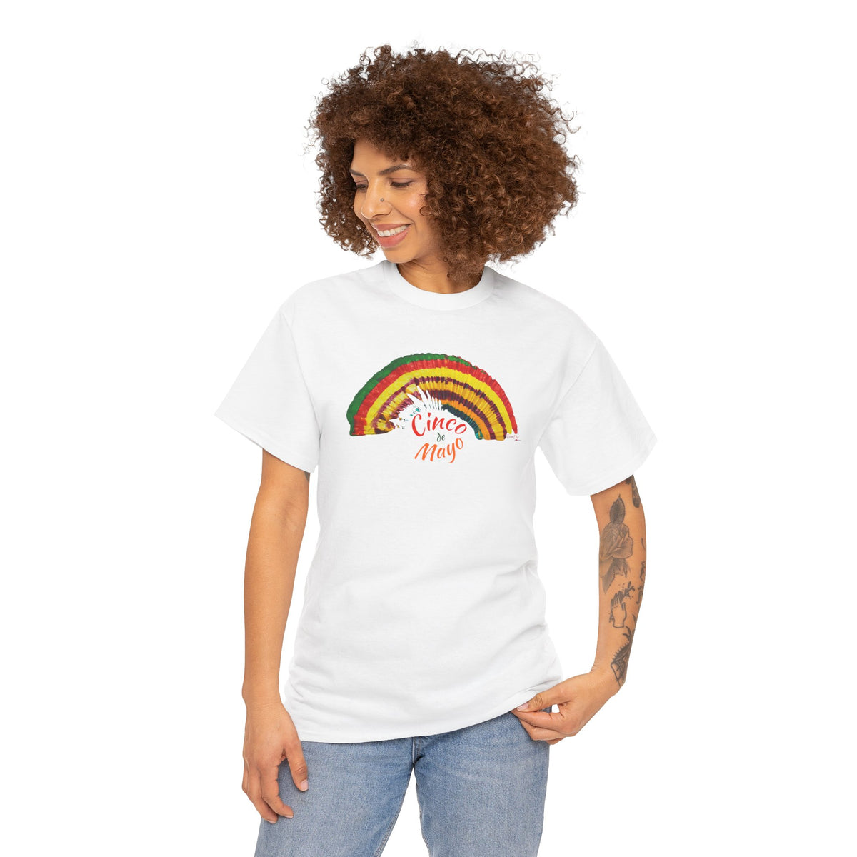 Cinco de Mayo Unisex Heavy Cotton Tee in Traditional Colors