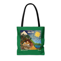 Alpine Mountain Quilt Tote Bag